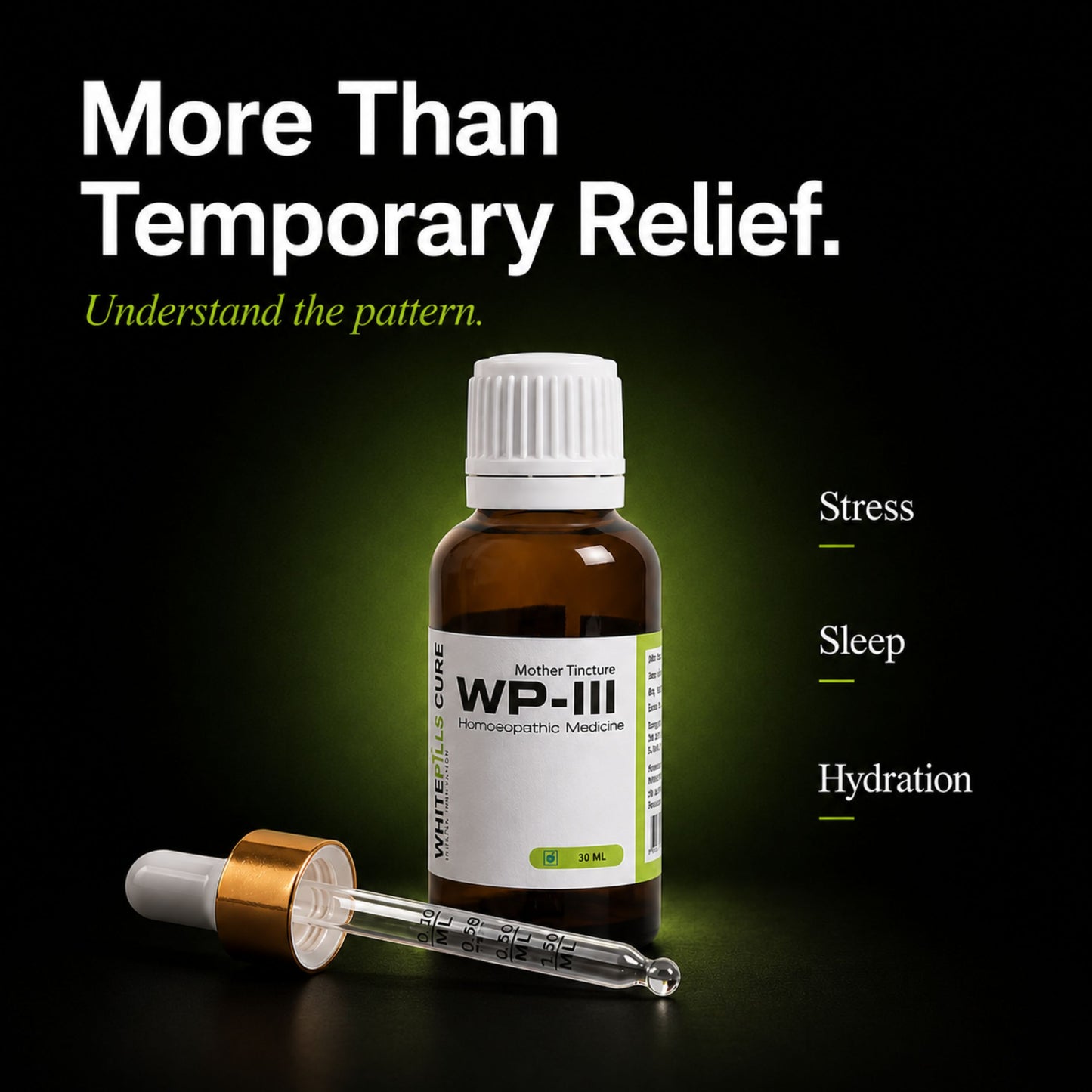 WhitePills Cure homeopathic supplement bottle packaging