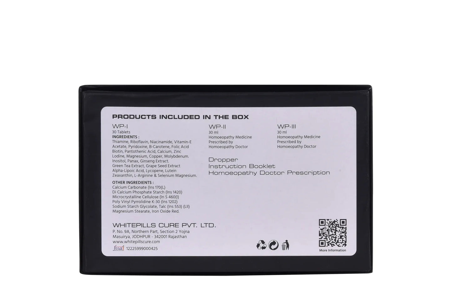 White Pills cure , product kit