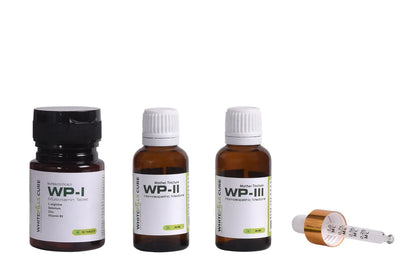 WhitePills Cure supplement bottle lifestyle photo